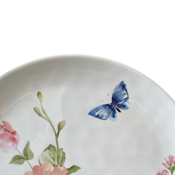 Rachel Ashwell Melamine Dinner Plate Set of 4 Spring Floral Butterfly 11in New - Picture 3 of 13